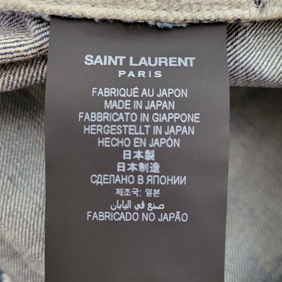 Saint Laurent Mid Rise Button Fly Straight Jeans 34 NWT NEW - Picture 12 of 13